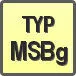 Piktogram - Typ: MSBg